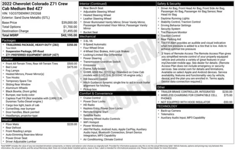 Photos of 2022 Chevrolet Colorado Z71 for sale in Plainwell, MI at Zeigler Ford of Plainwell
