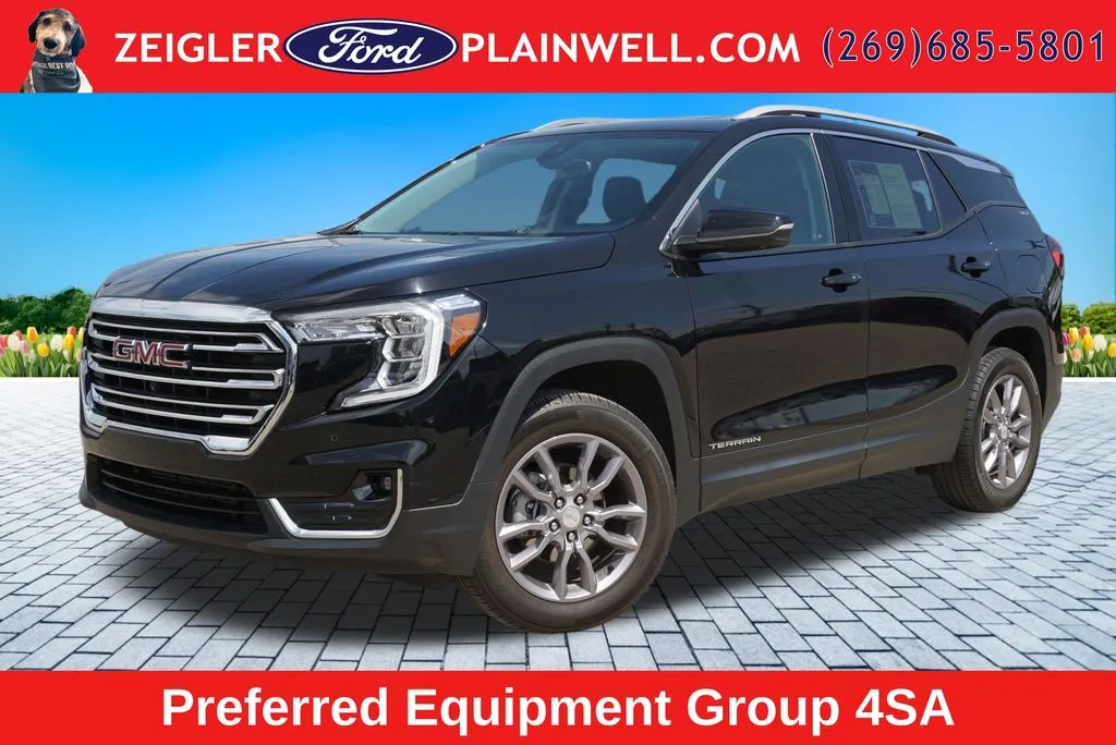Black 2022 GMC Terrain SLT for sale in Plainwell, MI