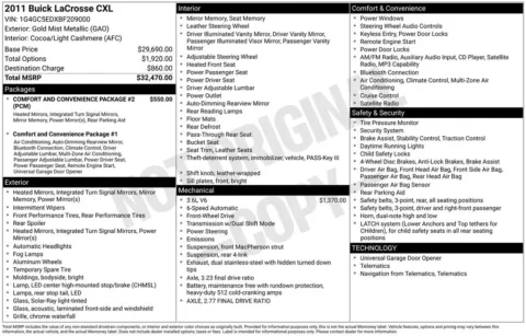 Photos of 2011 Buick LaCrosse CXL for sale in Plainwell, MI at Zeigler Ford of Plainwell