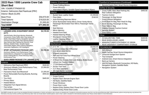 Photos of 2023 Ram 1500 Laramie for sale in Plainwell, MI at Zeigler Ford of Plainwell