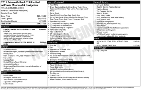 Photos of 2011 Subaru Outback 2.5i for sale in Plainwell, MI at Zeigler Ford of Plainwell