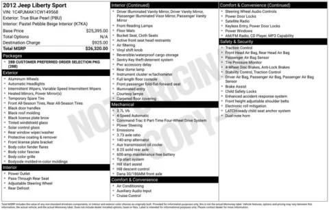 Photos of 2012 Jeep Liberty Sport for sale in Plainwell, MI at Zeigler Ford of Plainwell