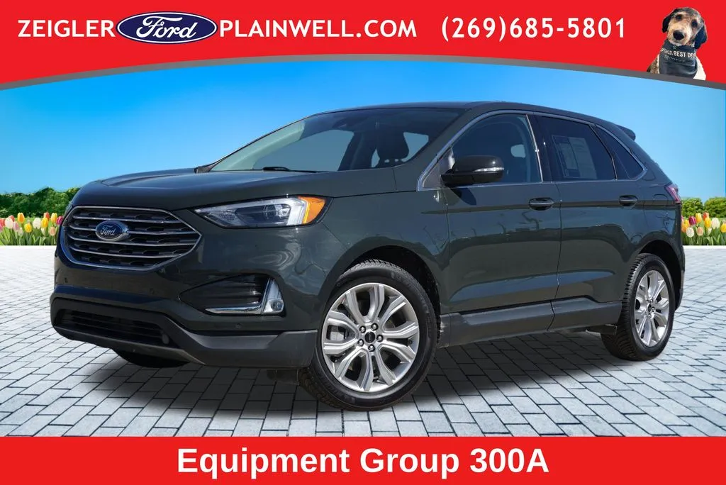 Green 2023 Ford Edge Titanium for sale in Plainwell, MI