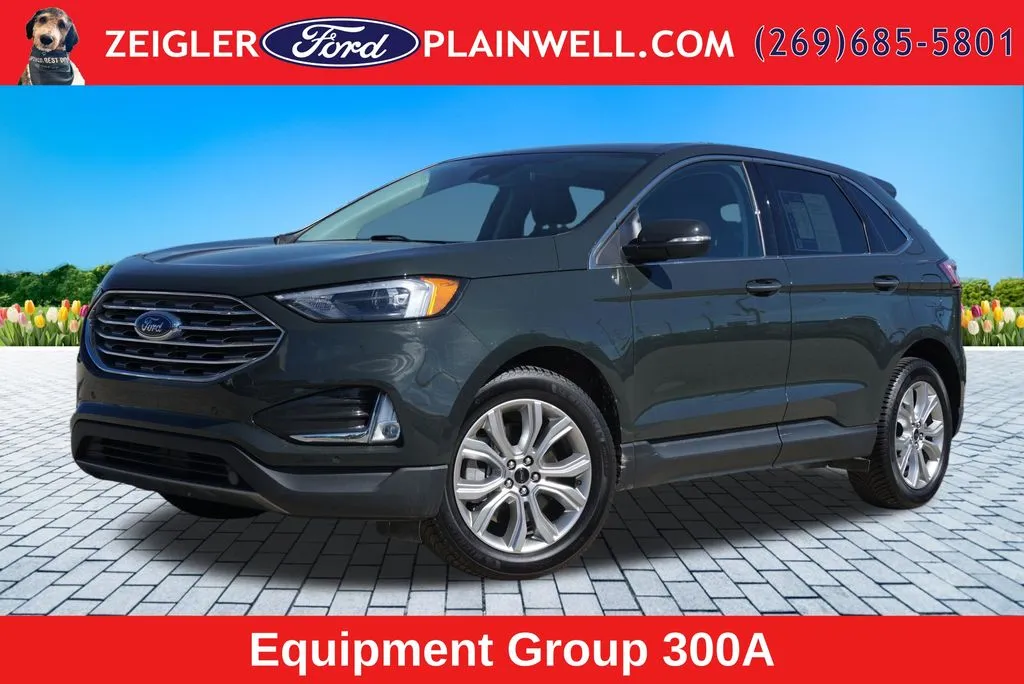 Green 2023 Ford Edge Titanium for sale in Plainwell, MI