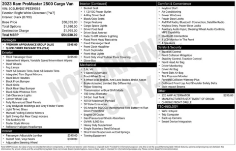 Photos of 2023 Ram ProMaster 2500 High Roof for sale in Plainwell, MI at Zeigler Ford of Plainwell
