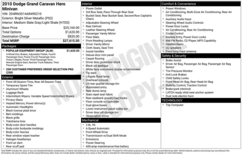 Photos of 2010 Dodge Grand Caravan Hero for sale in Plainwell, MI at Zeigler Ford of Plainwell
