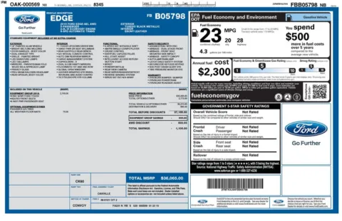 Photos of 2015 Ford Edge SEL for sale in Plainwell, MI at Zeigler Ford of Plainwell