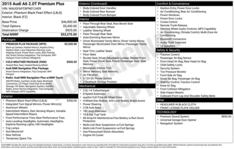 Photos of 2015 Audi A6 2.0T Premium Plus for sale in Plainwell, MI at Zeigler Ford of Plainwell