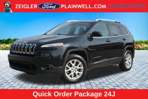 Black 2015 Jeep Cherokee Latitude for sale in Plainwell, MI