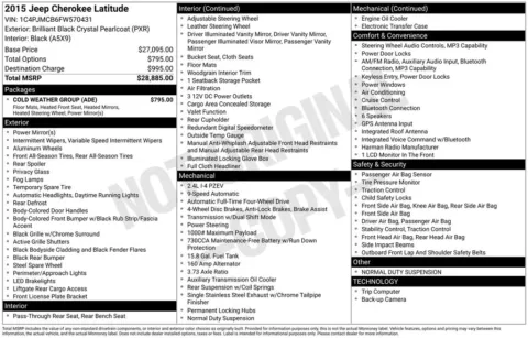 Photos of 2015 Jeep Cherokee Latitude for sale in Plainwell, MI at Zeigler Ford of Plainwell