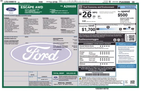 Photos of 2023 Ford Escape ST-Line Select for sale in Plainwell, MI at Zeigler Ford of Plainwell