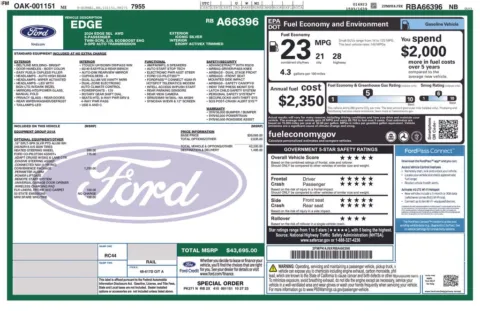Photos of 2024 Ford Edge SEL for sale in Plainwell, MI at Zeigler Ford of Plainwell