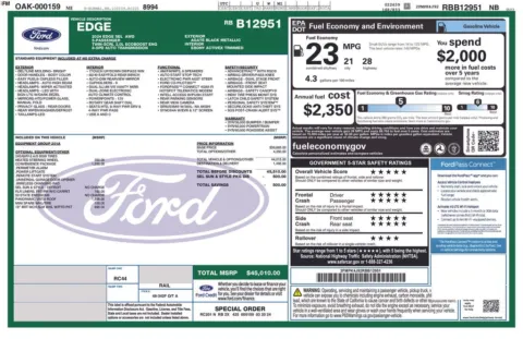 Photos of 2024 Ford Edge SEL for sale in Plainwell, MI at Zeigler Ford of Plainwell
