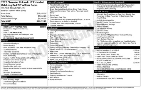 Photos of 2022 Chevrolet Colorado LT for sale in Plainwell, MI at Zeigler Ford of Plainwell