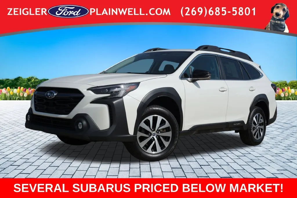 White 2023 Subaru Outback Premium for sale in Plainwell, MI