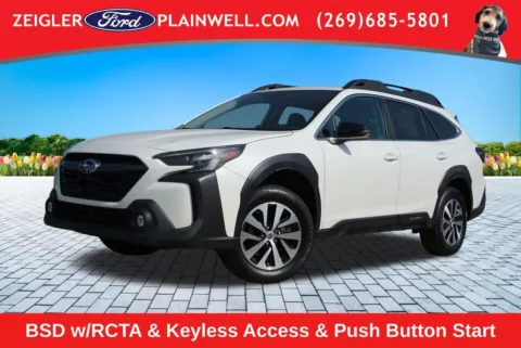 White 2023 Subaru Outback Premium for sale in Plainwell, MI