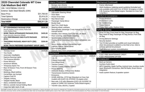 Photos of 2020 Chevrolet Colorado Work Truck for sale in Plainwell, MI at Zeigler Ford of Plainwell