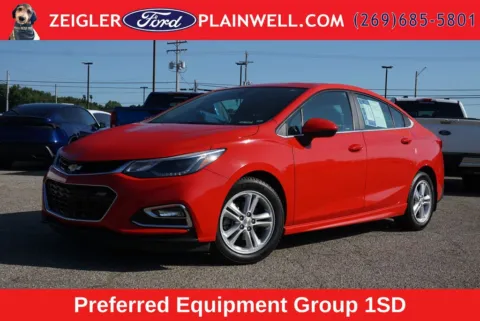 Red 2016 Chevrolet Cruze LT for sale in Plainwell, MI