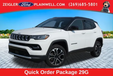 White 2023 Jeep Compass Limited for sale in Plainwell, MI