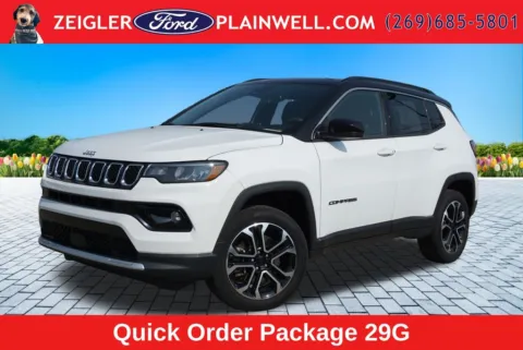 White 2023 Jeep Compass Limited for sale in Plainwell, MI