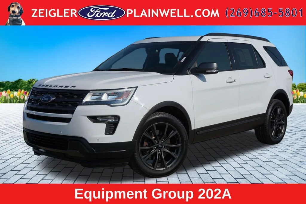 White 2018 Ford Explorer XLT for sale in Plainwell, MI