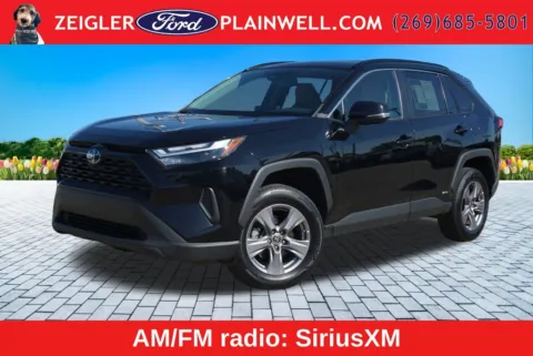 Black 2023 Toyota RAV4 Hybrid LE for sale in Plainwell, MI