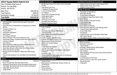 Photos of 2024 Toyota RAV4 Hybrid XLE for sale in Plainwell, MI at Zeigler Ford of Plainwell