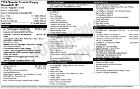 Photos of 2024 Chevrolet Corvette Stingray for sale in Plainwell, MI at Zeigler Ford of Plainwell