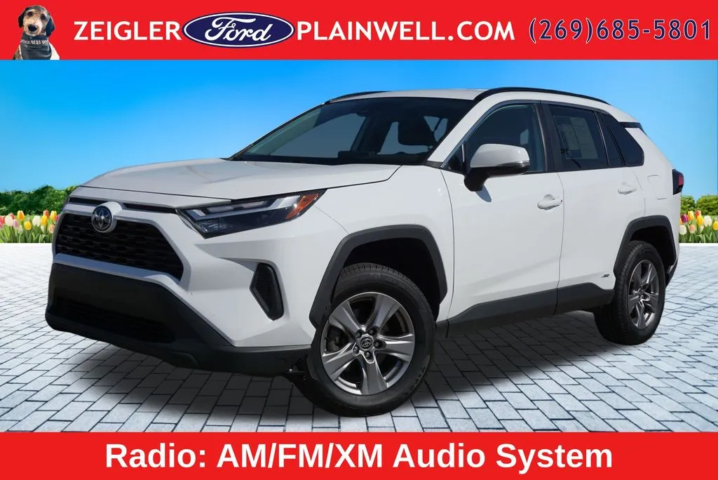 White 2024 Toyota RAV4 Hybrid XLE for sale in Plainwell, MI