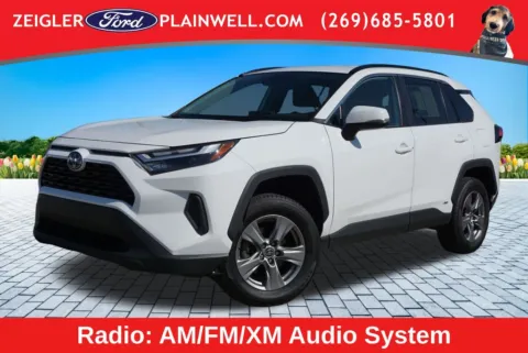 White 2024 Toyota RAV4 Hybrid XLE for sale in Plainwell, MI