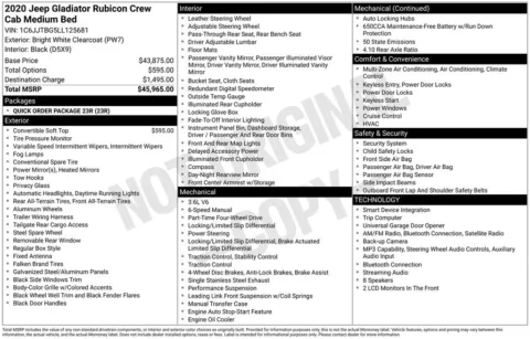 Photos of 2020 Jeep Gladiator Rubicon for sale in Plainwell, MI at Zeigler Ford of Plainwell