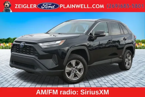 Black 2023 Toyota RAV4 Hybrid LE for sale in Plainwell, MI