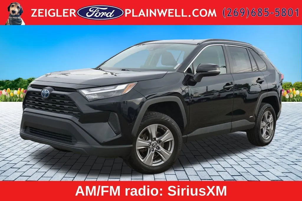 Black 2023 Toyota RAV4 Hybrid LE for sale in Plainwell, MI