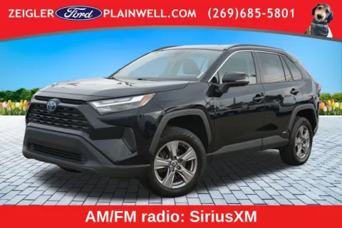 Black 2023 Toyota RAV4 Hybrid LE for sale in Plainwell, MI