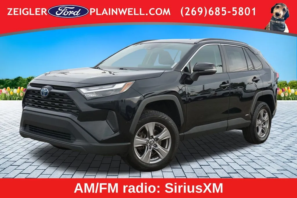 Black 2023 Toyota RAV4 Hybrid LE for sale in Plainwell, MI