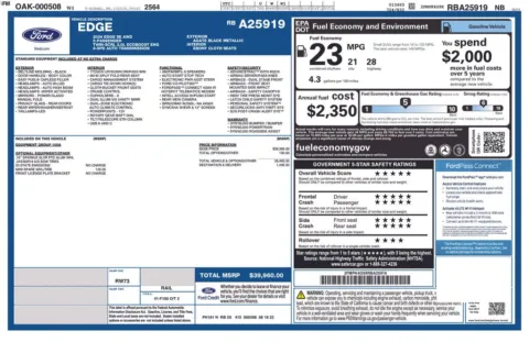 Photos of 2024 Ford Edge SE for sale in Plainwell, MI at Zeigler Ford of Plainwell