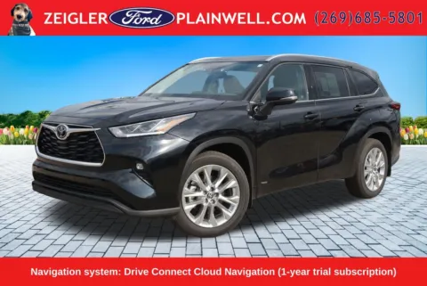Black 2026 Toyota Highlander Hybrid Limited for sale in Plainwell, MI