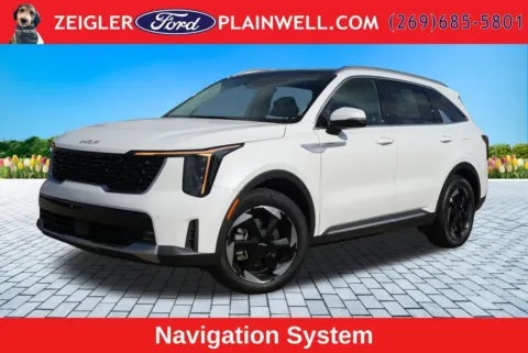 White 2025 Kia Sorento Hybrid EX for sale in Plainwell, MI