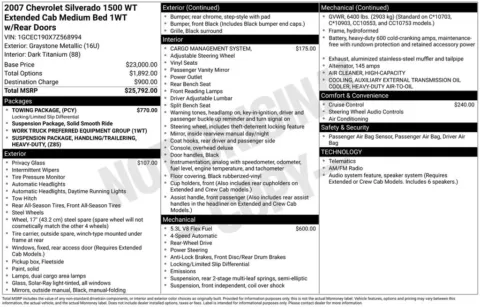 Photos of 2007 Chevrolet Silverado 1500 Work Truck for sale in Plainwell, MI at Zeigler Ford of Plainwell