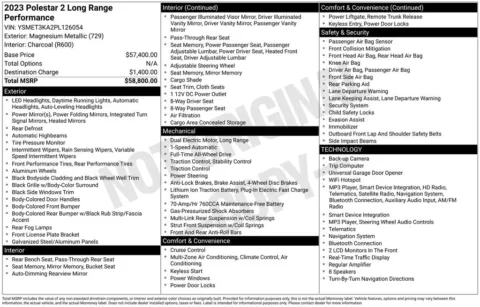 Photos of 2023 Polestar 2 Long Range Dual Motor Performance for sale in Plainwell, MI at Zeigler Ford of Plainwell