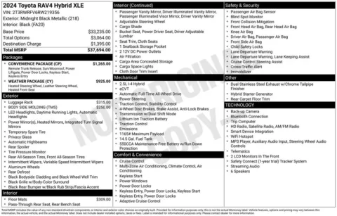 Photos of 2024 Toyota RAV4 Hybrid XLE for sale in Plainwell, MI at Zeigler Ford of Plainwell