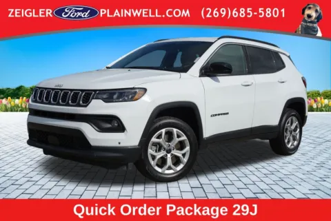 White 2025 Jeep Compass Latitude for sale in Plainwell, MI