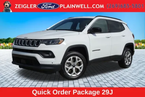 White 2025 Jeep Compass Latitude for sale in Plainwell, MI