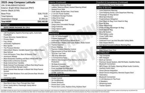 Photos of 2025 Jeep Compass Latitude for sale in Plainwell, MI at Zeigler Ford of Plainwell