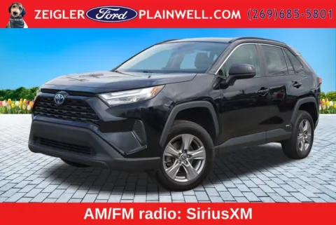 Black 2023 Toyota RAV4 Hybrid LE for sale in Plainwell, MI