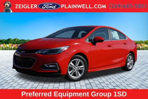 Red 2016 Chevrolet Cruze LT for sale in Plainwell, MI