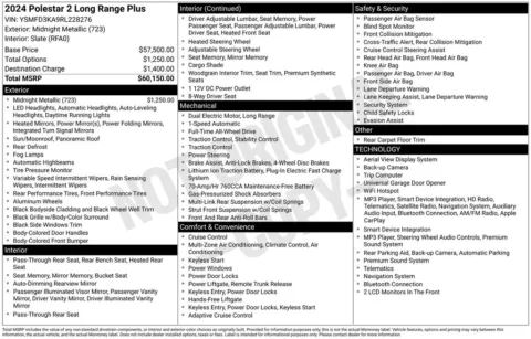 Photos of 2024 Polestar 2 Long Range Dual Motor for sale in Plainwell, MI at Zeigler Ford of Plainwell