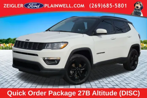 White 2019 Jeep Compass Latitude for sale in Plainwell, MI