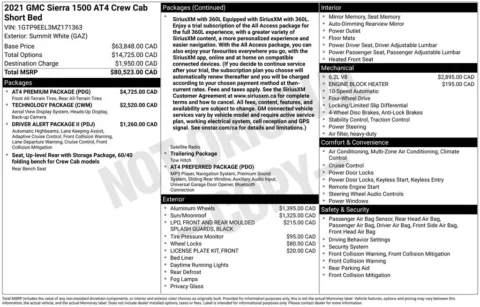 Photos of 2021 GMC Sierra 1500 AT4 for sale in Plainwell, MI at Zeigler Ford of Plainwell