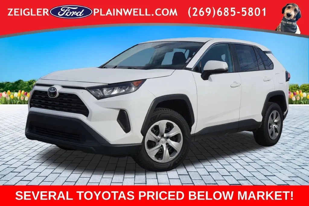 White 2022 Toyota RAV4 LE for sale in Plainwell, MI